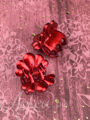 Мини-крабы "Glossy flowers". Рубиновые. 2 шт.