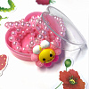 Набор украшений для девочки «Сердечко». Бусы розовые с цветком + браслет.
