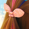 Резинка для волос &amp;quot;Ушки-непослушки&amp;quot;. Нежно-розовый + мелкие цветочки