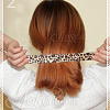 Заколки для волос Хеагами (Hairagami). Светло-леопардовые.